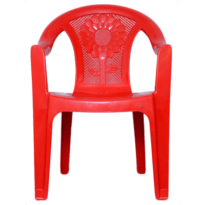 Ankurwares Blossom Red Chair