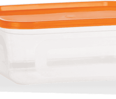 Ankurwares Plastic Box with Orange Lid