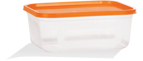 Ankurwares Plastic Box with Orange Lid