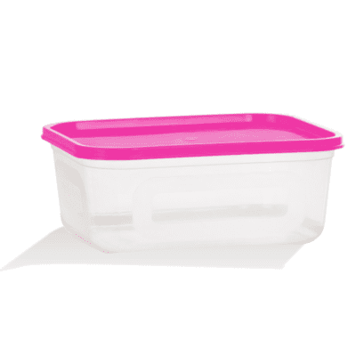 Ankurwares Plastic Box with Pink Lid