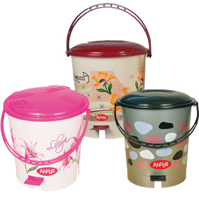 Ankurwares Decorated Pedal Buckets