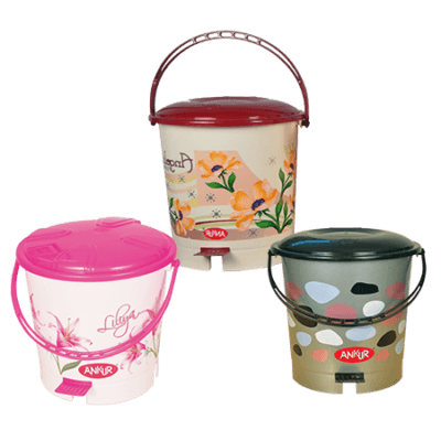 Ankurwares Decorated Pedal Buckets