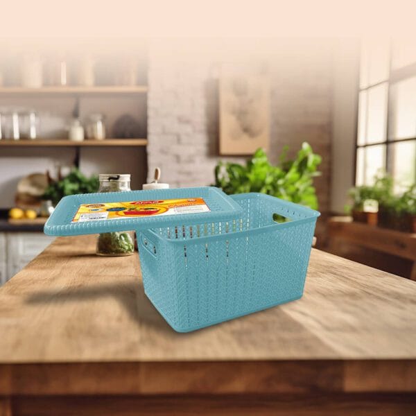 Elegance Storage Basket with Lid - Image 2