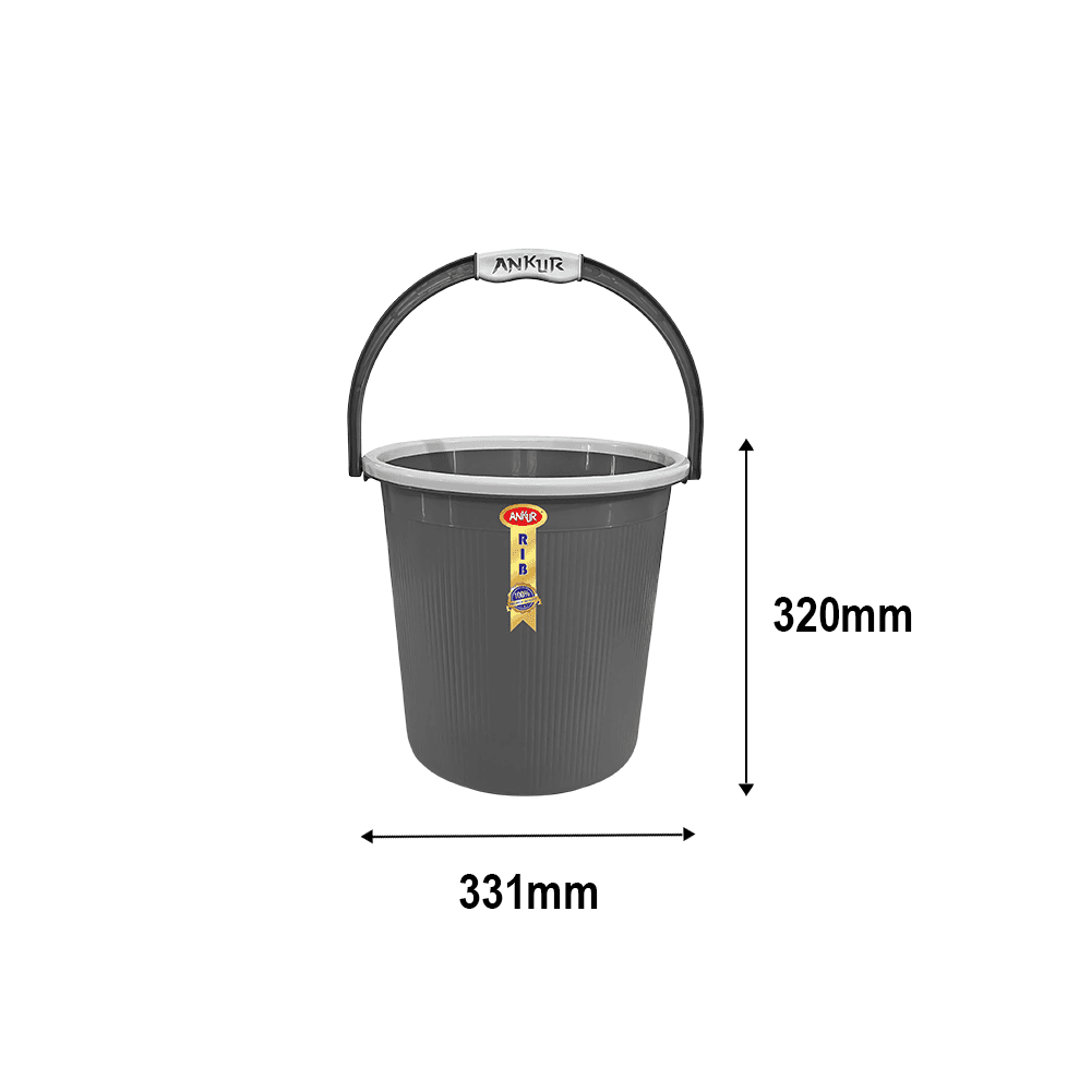 Rib Plastic Bucket - 18L - Image 4